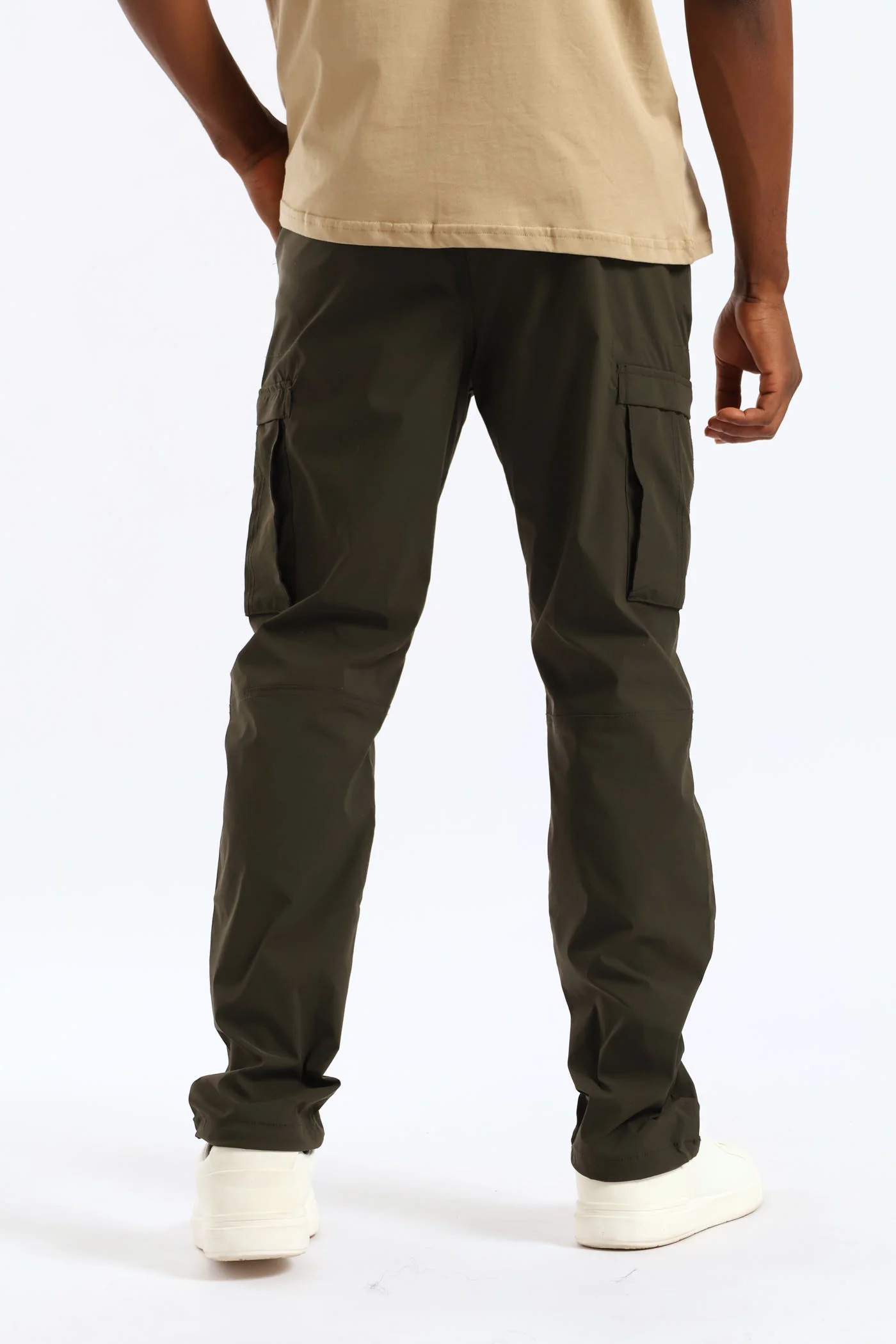 Zip Pocket Tech Utility Cargo Pants - Fatigue - Image 4