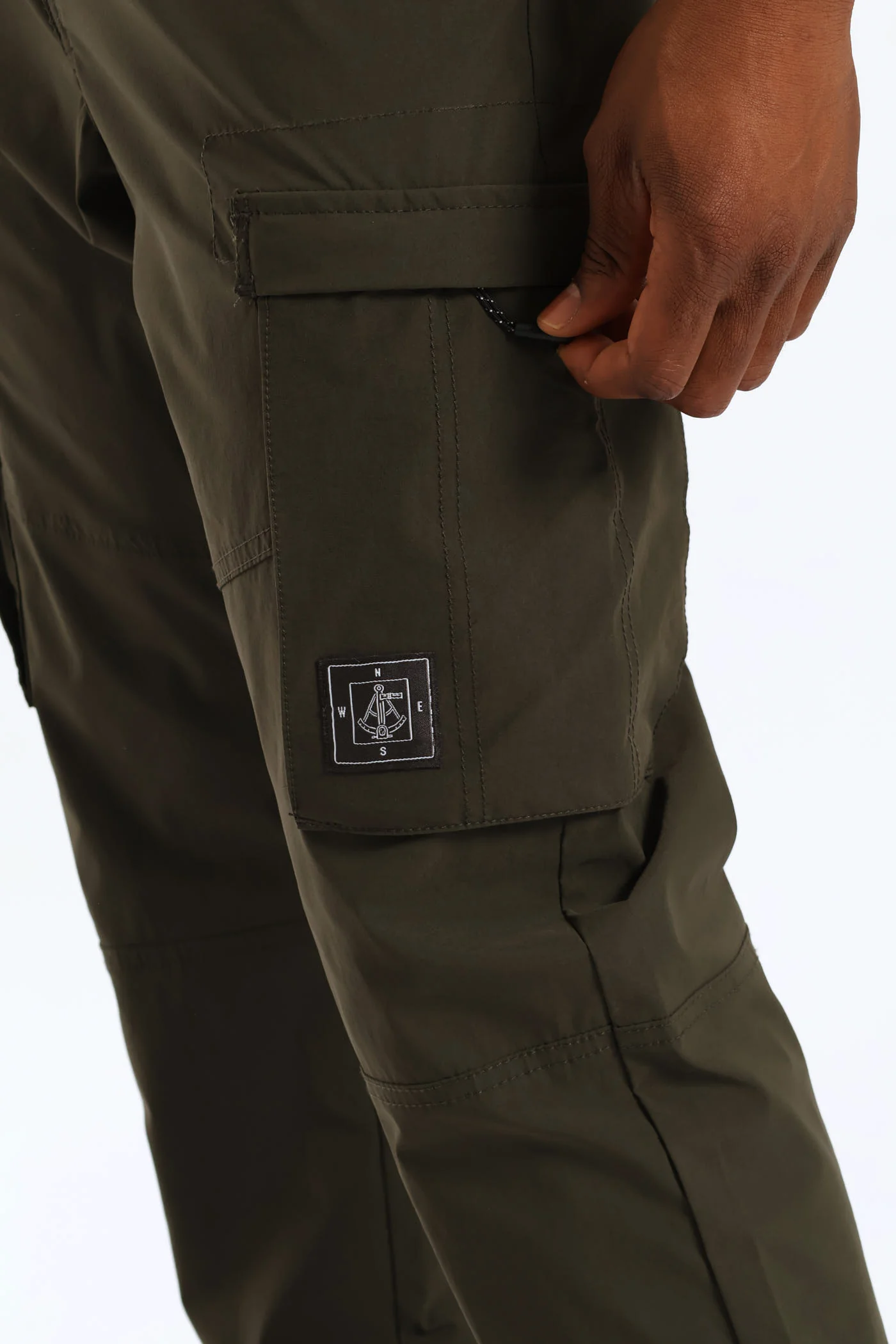 Zip Pocket Tech Utility Cargo Pants - Fatigue - Image 5
