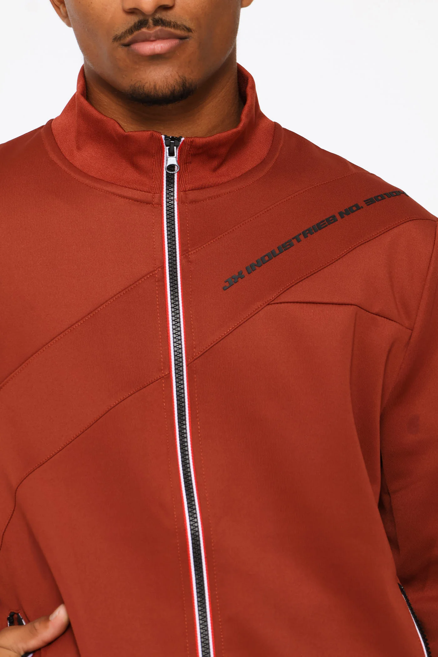 Zip Through Sweater - Ochre - Image 2