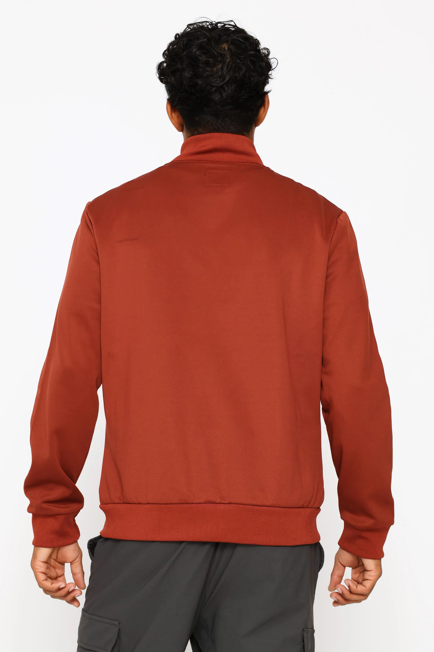 Zip Through Sweater - Ochre - Image 5