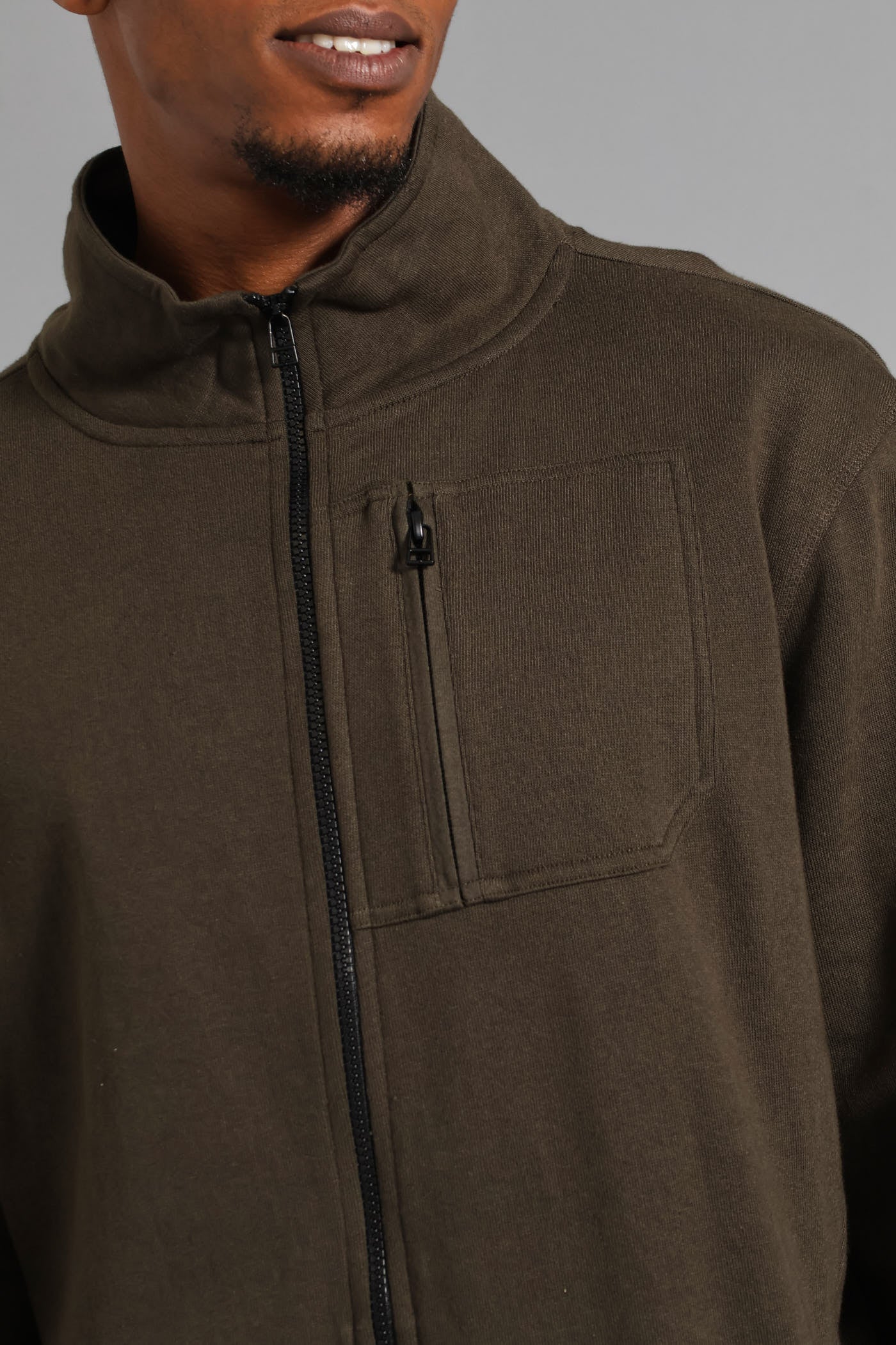 Zip Through Top - Fatigue - Image 2