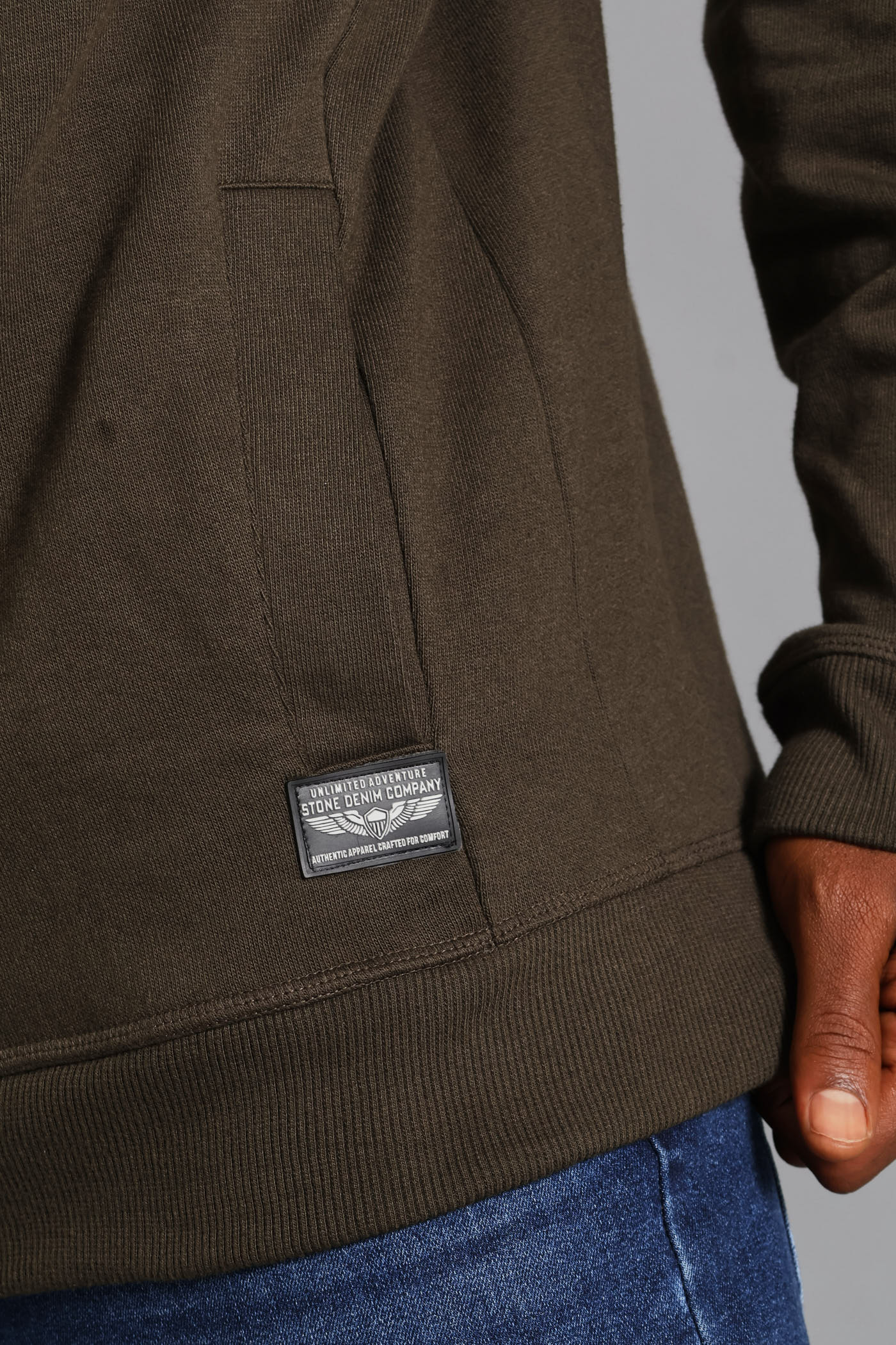 Zip Through Top - Fatigue - Image 4