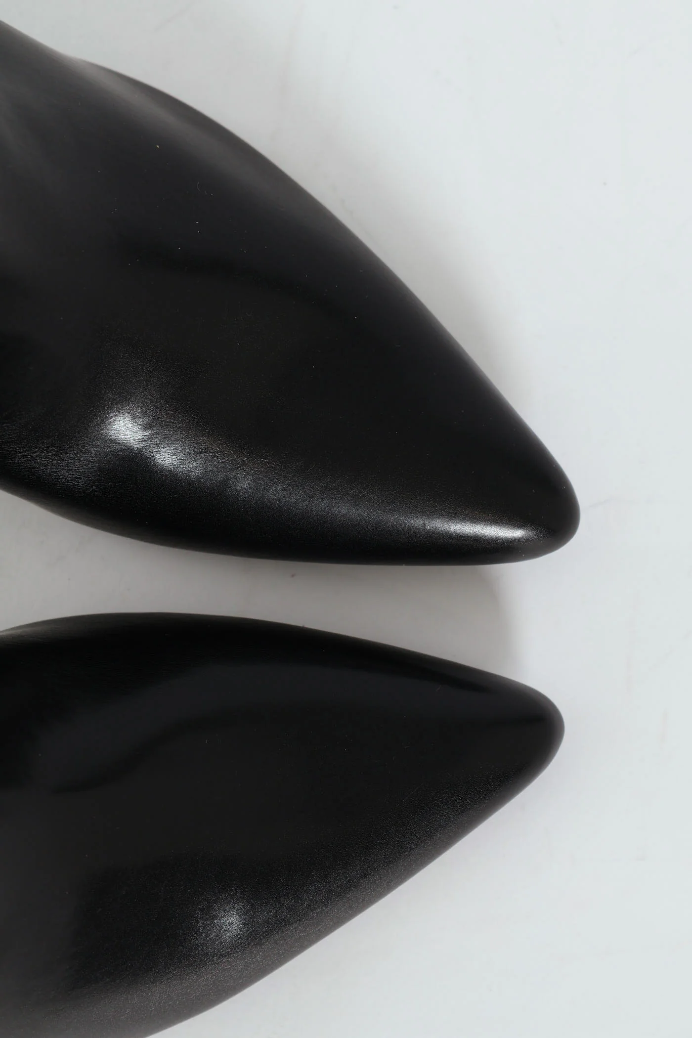 Zip-Up Heel Boot - Black - Image 7