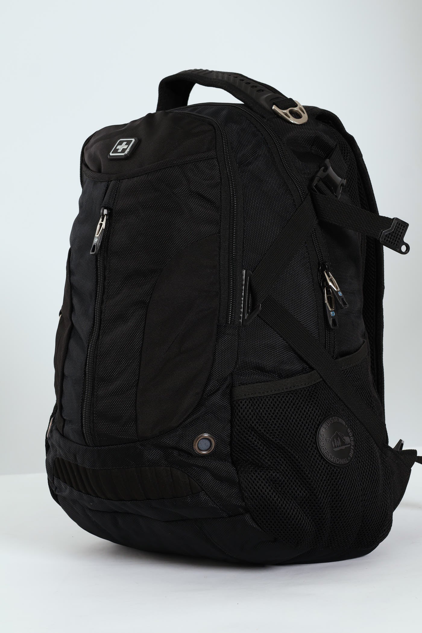 Zipped Backpack - Black - Image 3