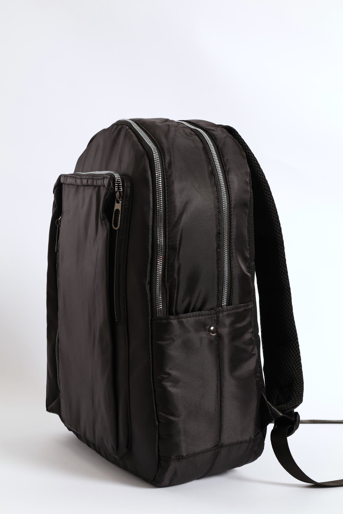 Zipped Backpack - Black - Image 3