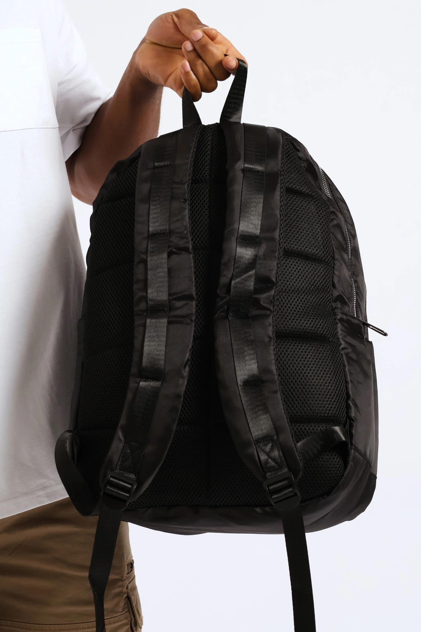 Zipped Backpack - Black - Image 5