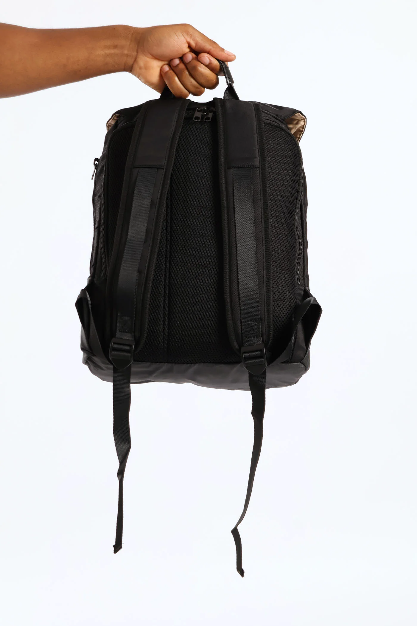 Zipped Backpack - Black - Image 2