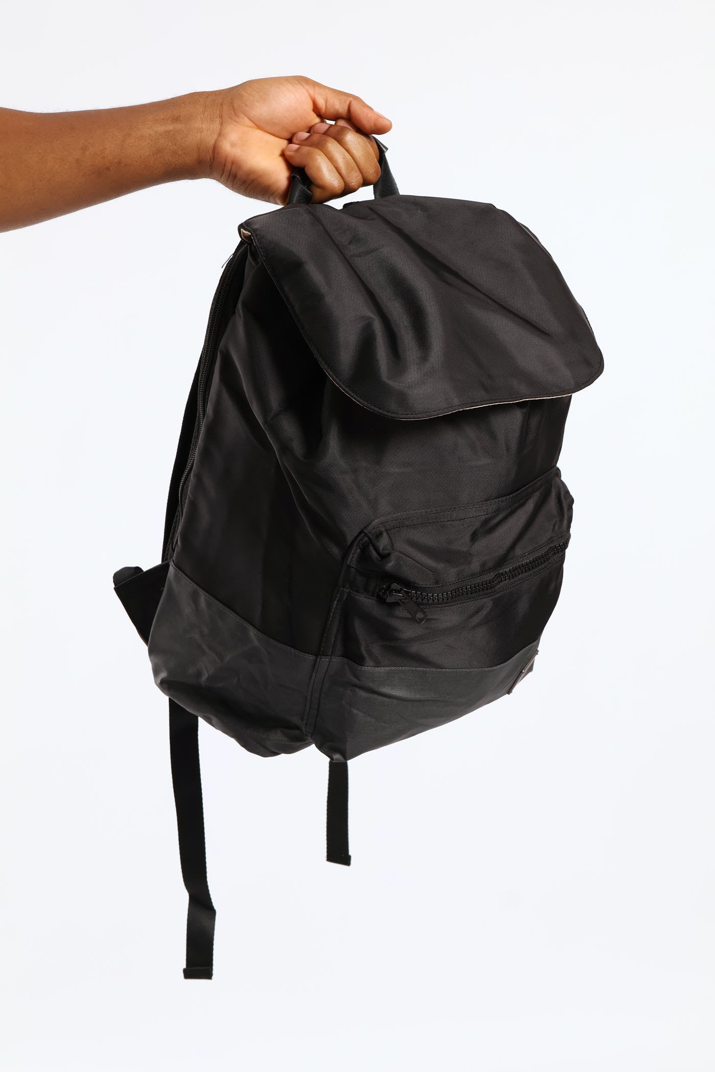 Zipped Backpack - Black - Image 3
