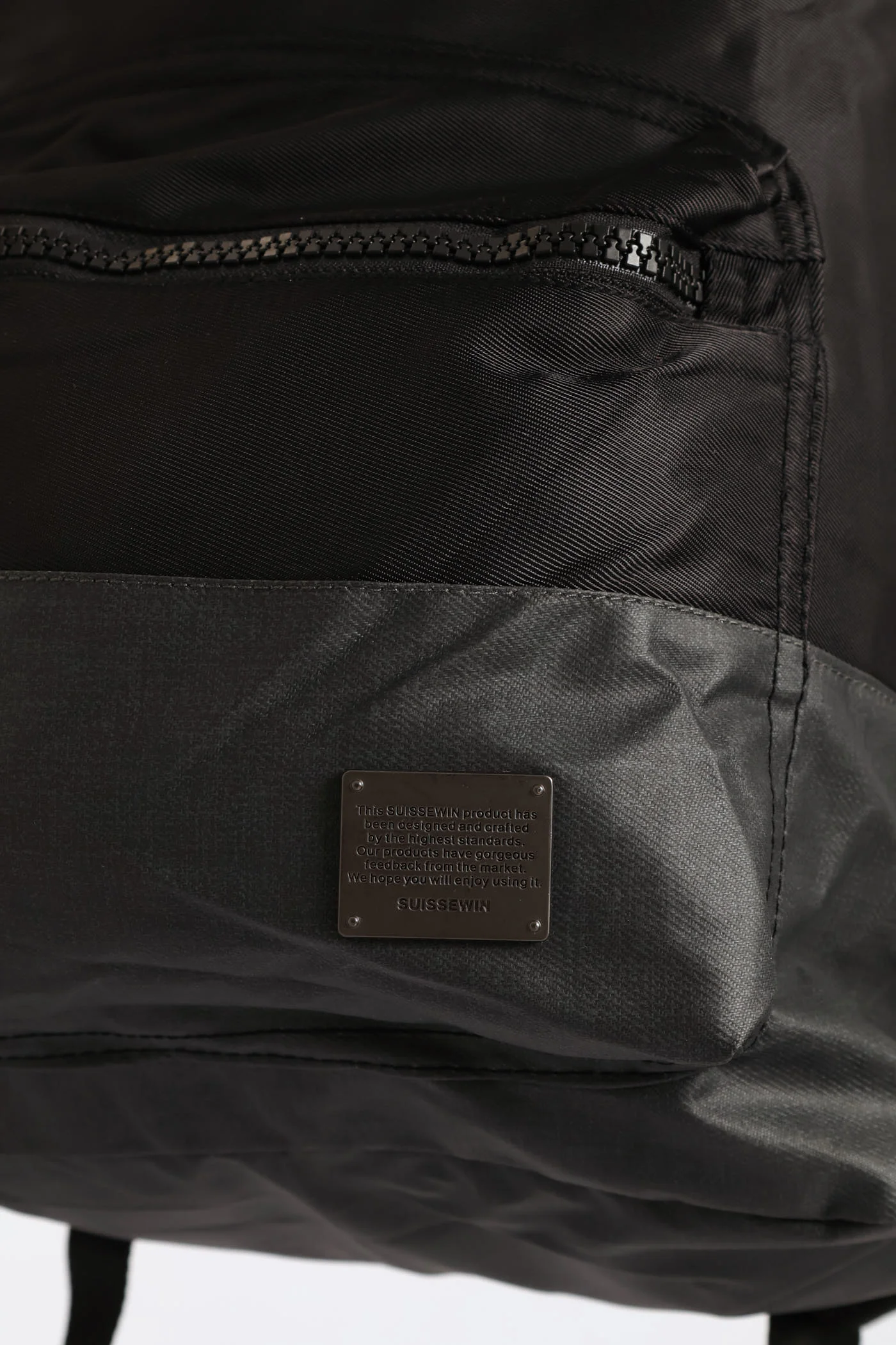Zipped Backpack - Black - Image 4