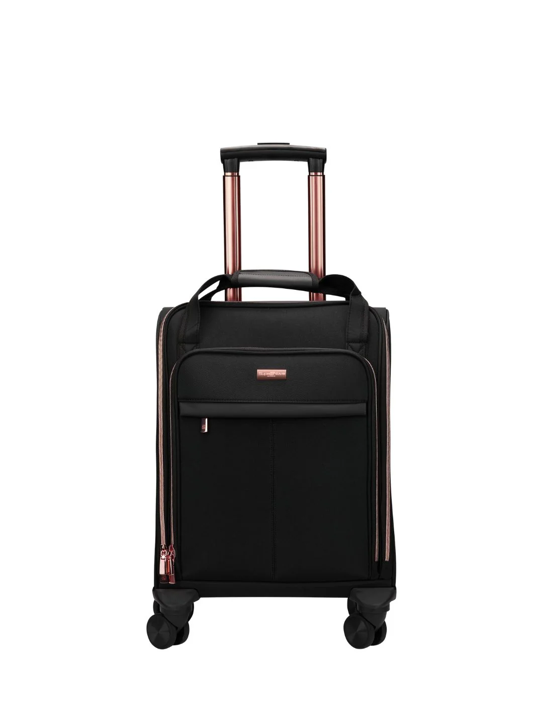 Zoe 15.6"Laptop Business Trolley Case - Black - Image 3