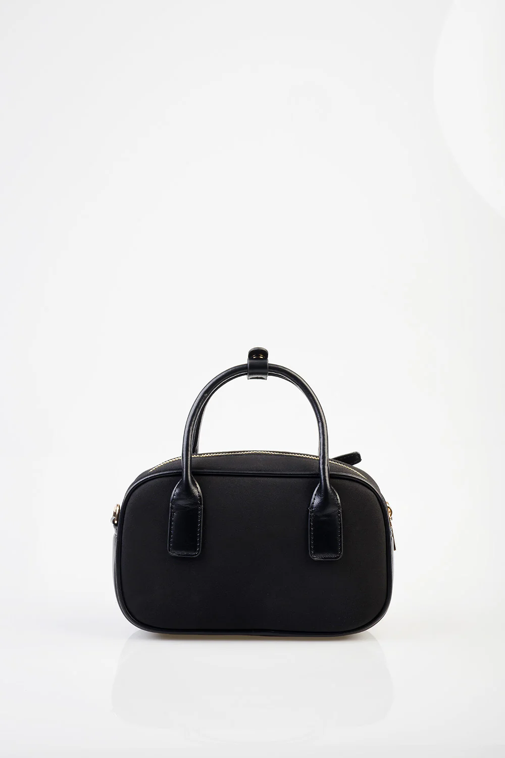 Zoe Bowler Handbag With Front Clip Detail & Mini Bow - Black - Image 5